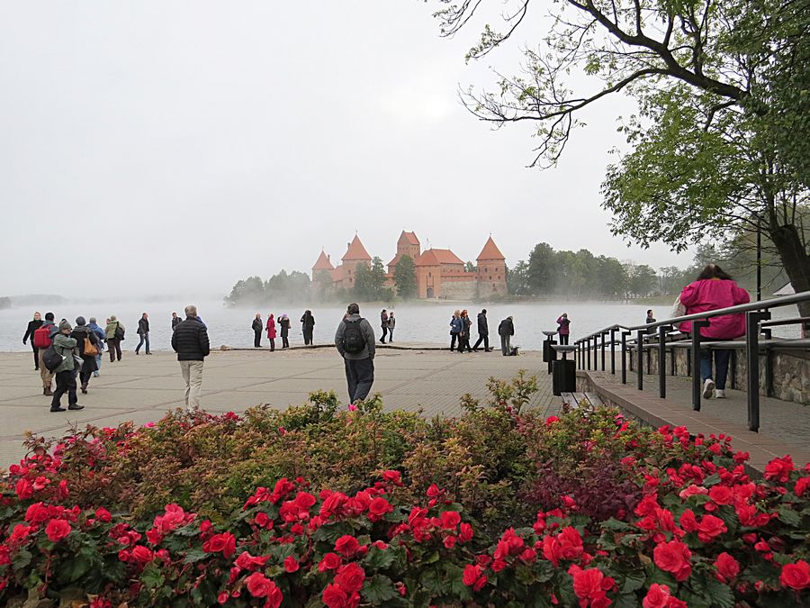 Trakai Castle in mist
