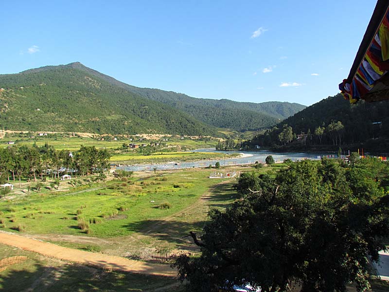 View from Punakha Dzong