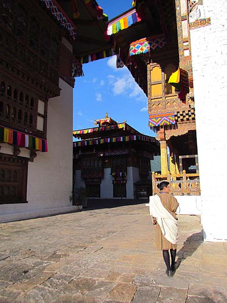 Tsering at Punakha Dzong