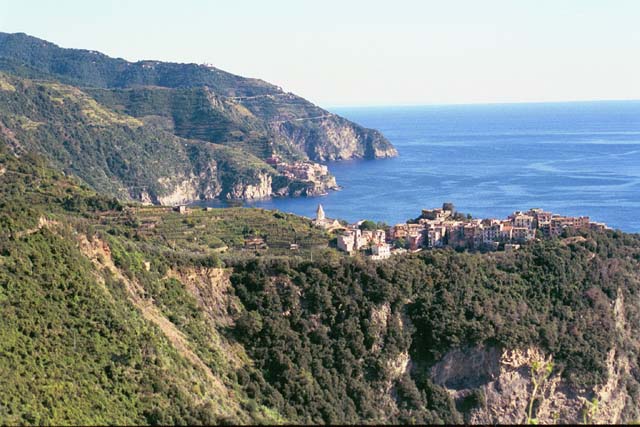 View of Ligurian Sea and Cinque Terre