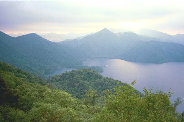 Lake Chuzenji from cable car overlook