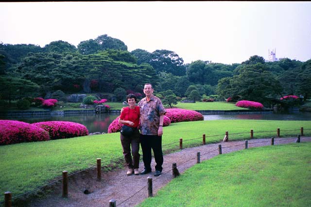 Pat and Sam at Rikugien Garden