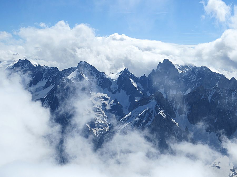 Mountains in clouds