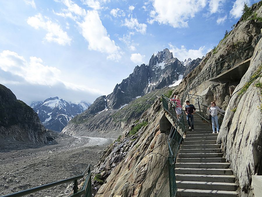Stairs to ice caves