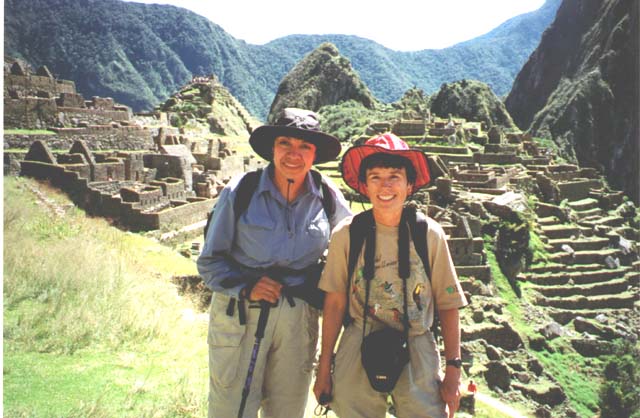 Margaret and Pat at Machu Picchu