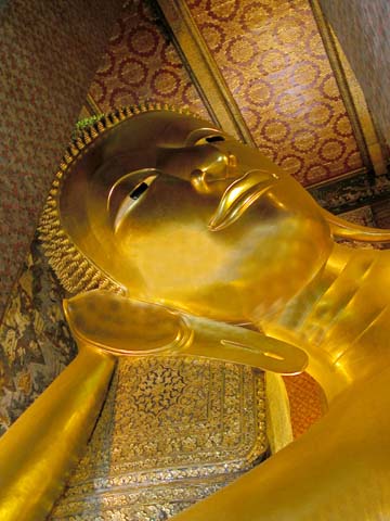 Reclining Buddha head