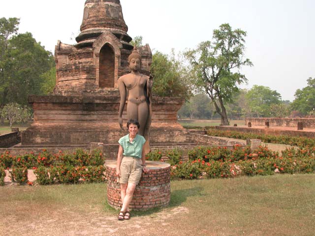 Pat with Walking Buddha