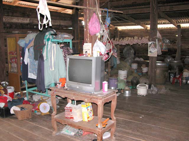 Inside farm home