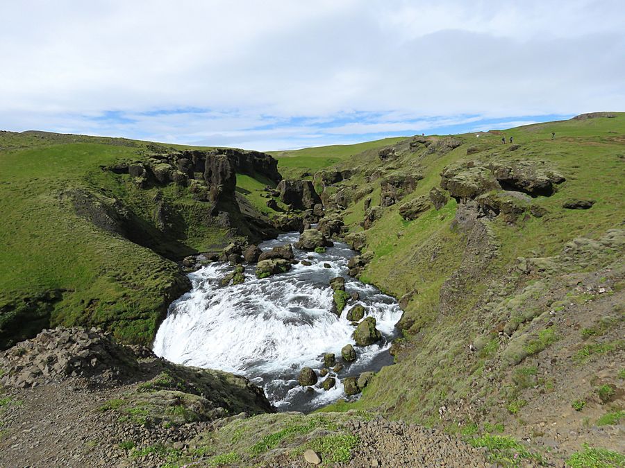 above Skogafoss